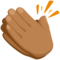 Clapping Hands - Medium emoji on Messenger